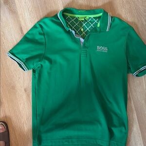 Boss Vibrant Green Polo Shirt
